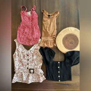 Cute Crop top bundle misc brands for vacation size small